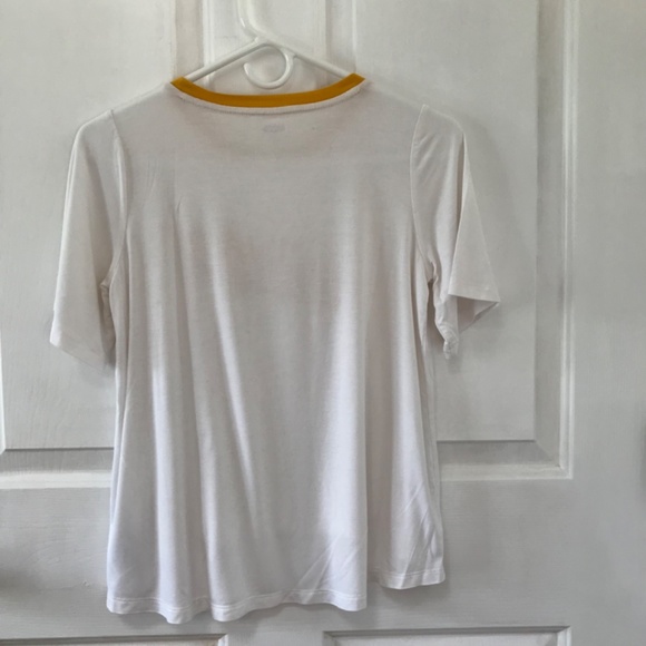 Old Navy white yellow amber Ice Cream Sandwich Tee Girls Size 10 / 12 Big Kids L - Picture 7 of 10